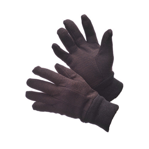 Major Gloves Brown Jersey 8 oz. Work Gloves 65-1880