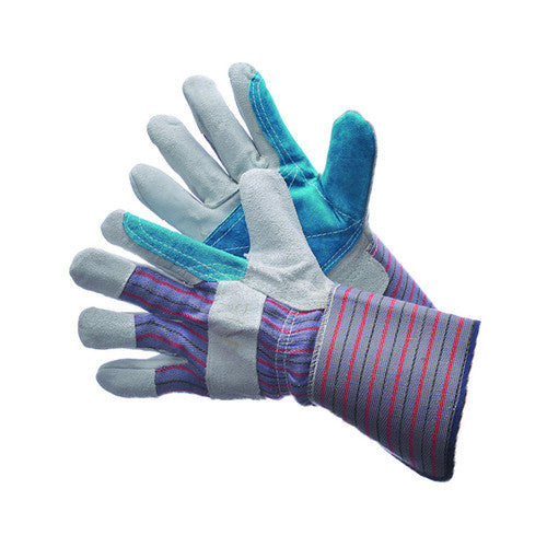 Mggloves Premium Joint Leather Double Palm Work Gloves 4.5in Cuff