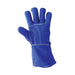 Major Gloves Blue Leather Welding Glove Left Hand Large