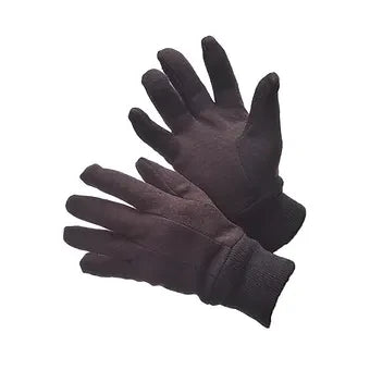 Major Gloves 65-1812 12 oz. Cotton Brown Jersey Work Gloves