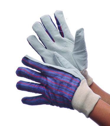 Leather Palm Work Gloves with Knit Wrist 30-2890AA