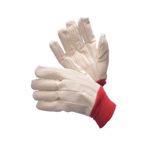 Major Gloves Double Palm Canvas Gloves 20 oz Red Wrist