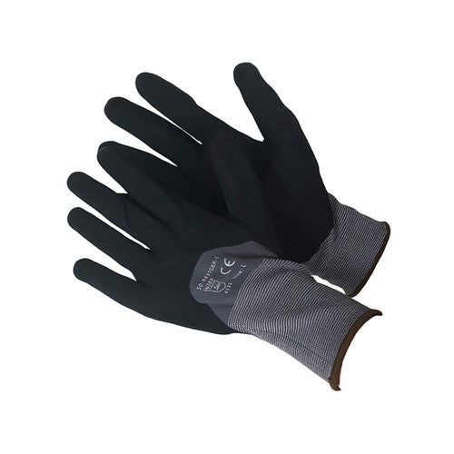 Mggloves 15 Gauge Nylon Spandex Work Gloves Nitrile Coating