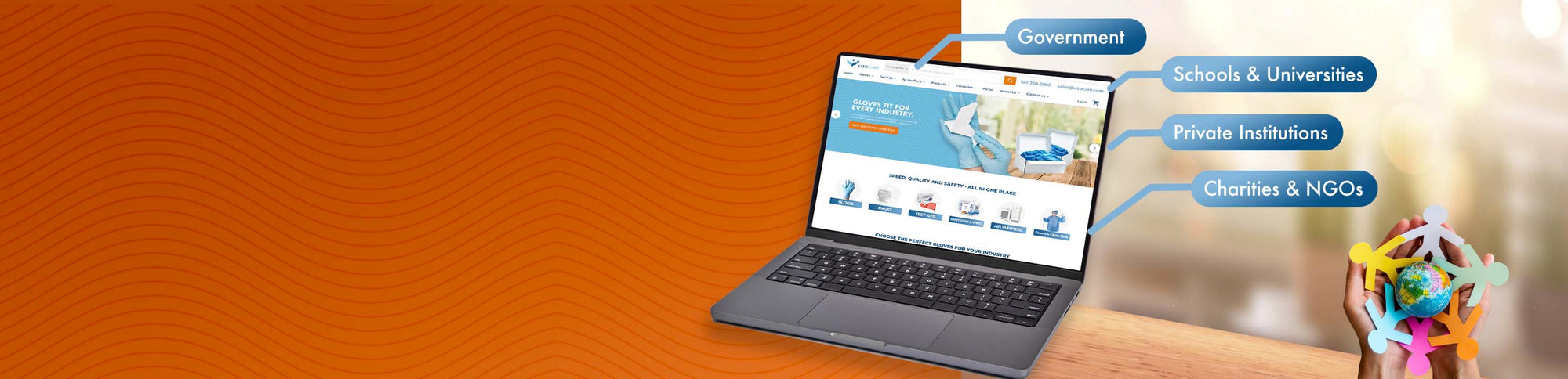 View Vizocare's wide offerings across various institutions