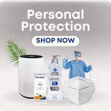 masks ppe gowns coveralls sanitizers air purifiers