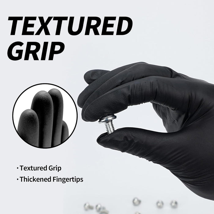 GP Craft 4 Mil Black Nitrile Exam Gloves (MG-G24B)