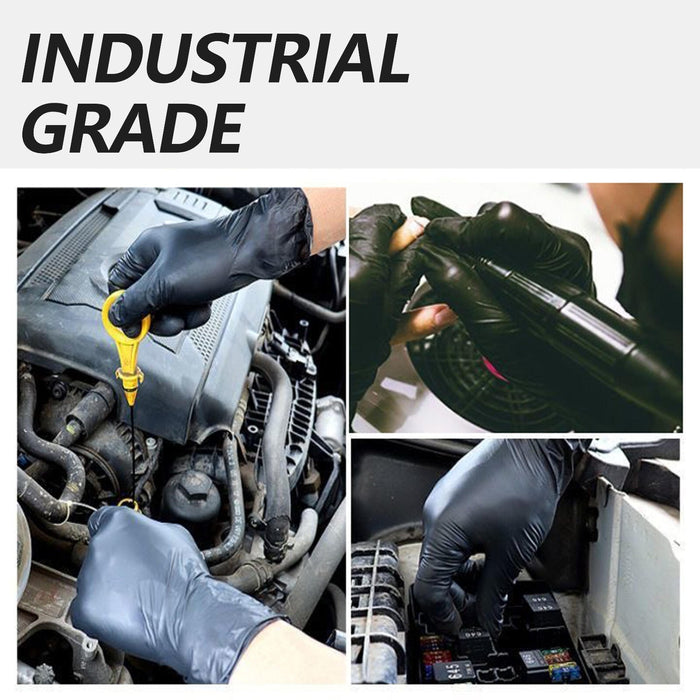 GP Craft 4 Mil Black Nitrile Exam Gloves (MG-G24B)