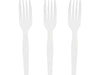 Perk Polystyrene Fork, Medium-Weight, White, 1000/Pack (FS-S) - VizoCare