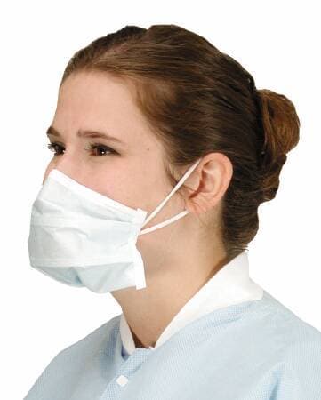 Surgical Mask Critical Cover® PFL® Pleated Earloops One Size Fits Most Blue NonSterile ASTM Level 3- alpha pro tech mask