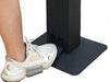 Foot Pedal Activated Sanitizer Stand & Dispenser, Black Coated Steel -1