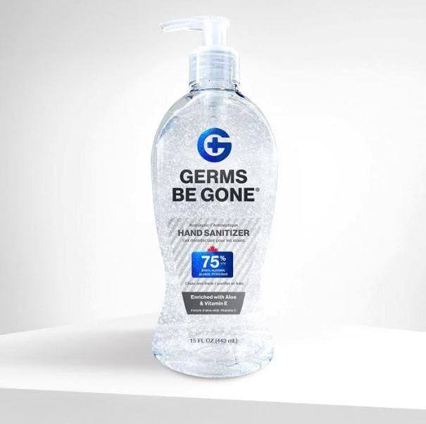 Germs Be Gone 75% Alcohol Hand Sanitizer 15oz - Case of 12 (CS-15 ...