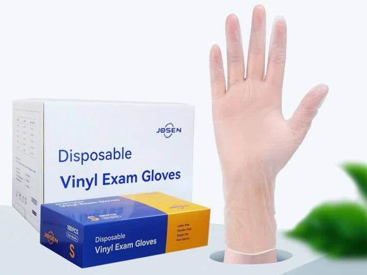 Josen 4.3 Mil Vinyl Examination Glove, Case of 1000 pcs. (MG-J4C) Gloves VizoCare 