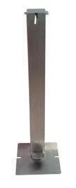 Foot Pedal Activated Sanitizer Stand & Dispenser, 201 Stainless Steel -1