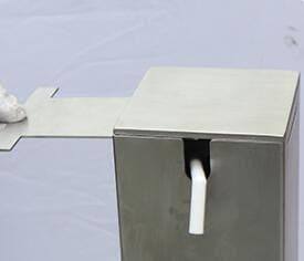 Foot Pedal Activated Sanitizer Stand & Dispenser, 201 Stainless Steel -3