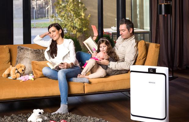 Boneco P500 Air Purifier · Combination Pre-filter, HEPA filter and Carbon filter for high quality air · Ultra-quiet operation