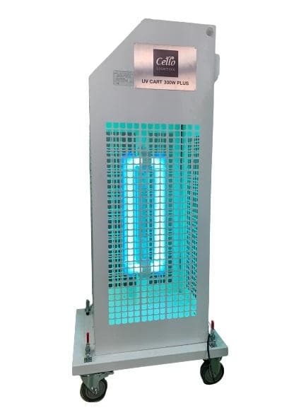 Cello Lighting Industrial Portable 300W PLUS Surface & Air Sanitation Cart, UVCART300PLUS Air Purifier FSGUV 