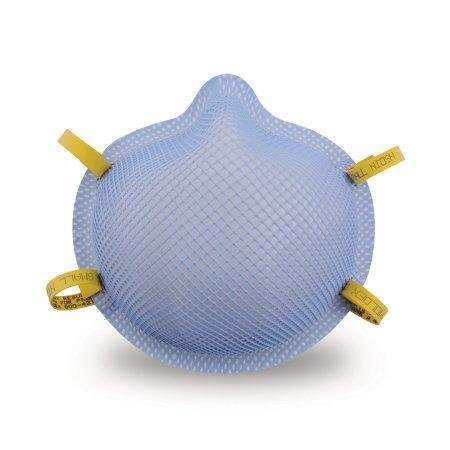 Particulate Respirator / Surgical Mask Moldex® 1510 Medical N95 Cup Elastic Strap X-Small Blue