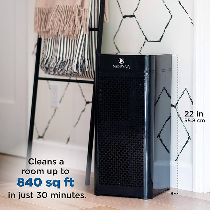 Medify Air MA 40 Medical Grade H13 HEPA Room Air Purifier for 800 sq ft: · Features medical grade H13 filters which are higher rated than true HEPA ·