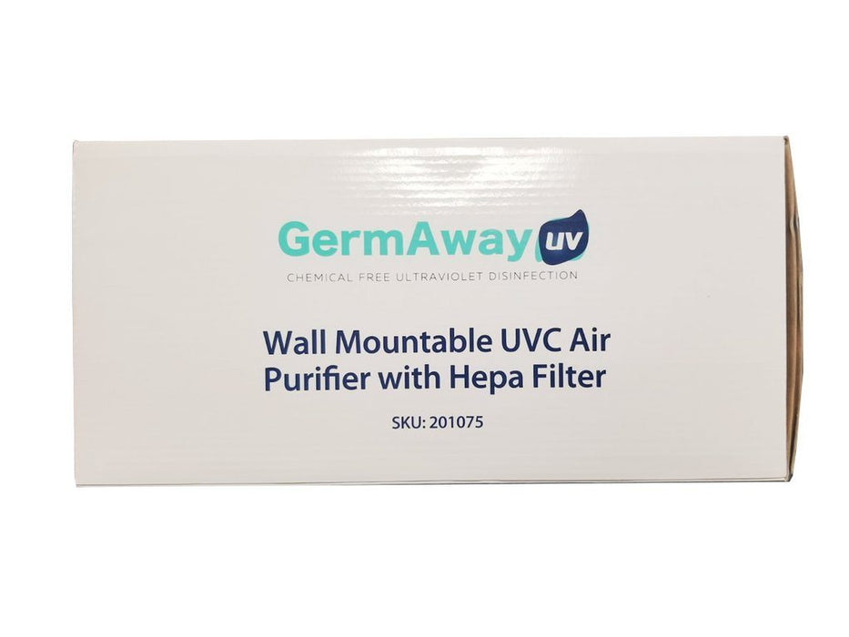 Wall Mountable UVC Air Purifier and HEPA Filter - GermAway UV -11