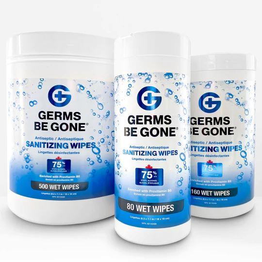 Germs Be Gone Sanitizing Wipes - Pack of 12 (80817) VizoCare 