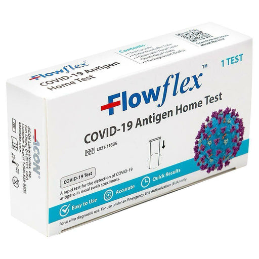 ACON FlowFlex Antigen Home Test Kit - Case of 300 Tests (TK-4) - Extended Exp. June, 2025 - VizoCare