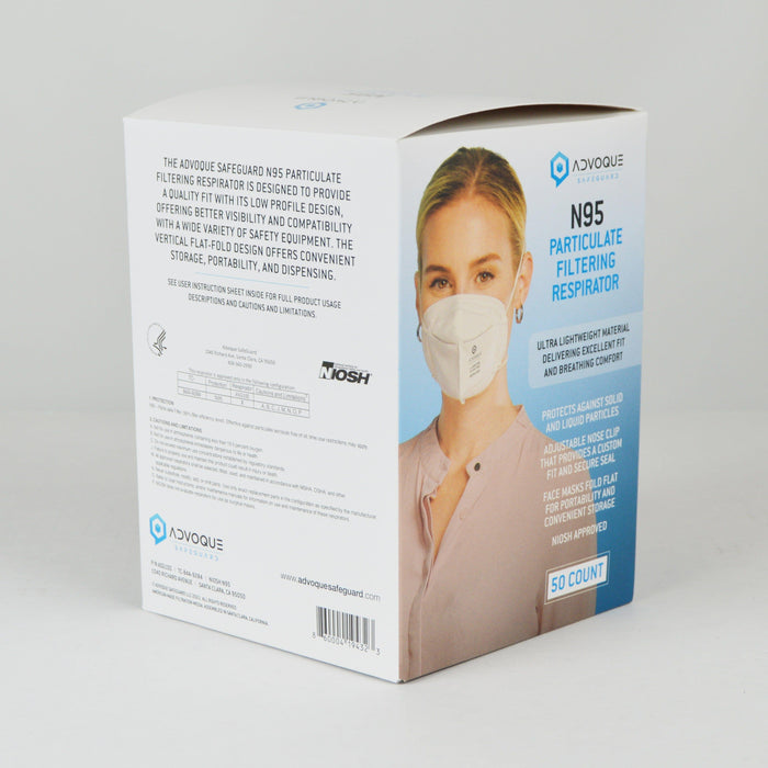 Advoque N95 particulate filtering respirator Face Masks Advoque Safeguard 