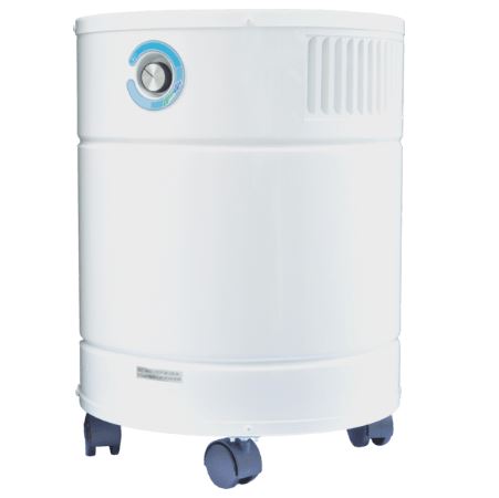 The AllerAir AirMedic Pro 5 Plus Air Purifier is built with a larger activated carbon filter than the entry-level AirMed Pro 5