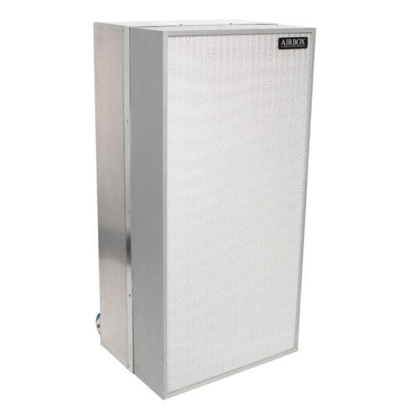 AIRBOX Apex 2.0 is a portable industrial-grade air purifier that uses Certified HEPA Filtration to provide 99.99% pure air