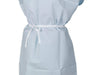 TIDI- CHOICE EXAM GOWNS- PEDIATRIC GOWN, TISSUE/POLY/TISSUE, FRONT OR BACK OPENING- 21" X 36" Tidi Blue 