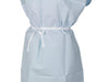 TIDI- CHOICE EXAM GOWNS-POLY/TISSUE; TISSUE INSIDE EMBOSSED TO POLY OUTSIDE, PREVENTS LEAK THROUGH- 30" X 42" Tidi 