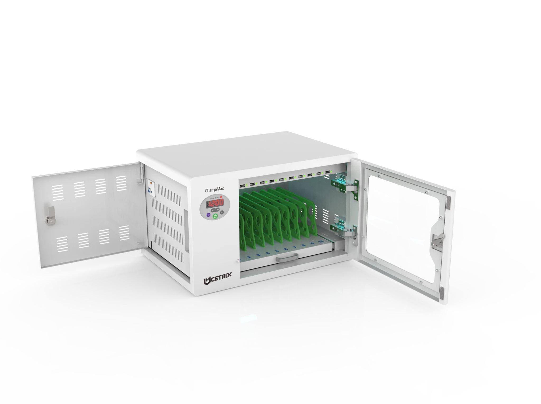 ChargeMax Disinfection Charging Cabinet - 10 bays, 1 Level