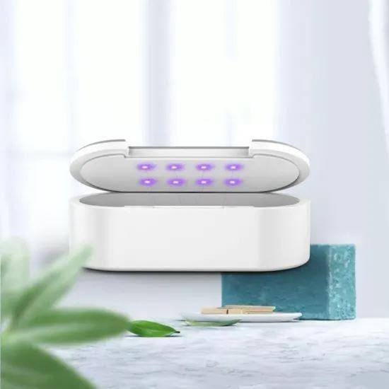 Portable UV Light Box 800ml Money Phone Mask Underwear Fast Sterilization UVC Disinfection Light Box Indoor/Outdoor UV Sanitizer UV Equipment Toking 