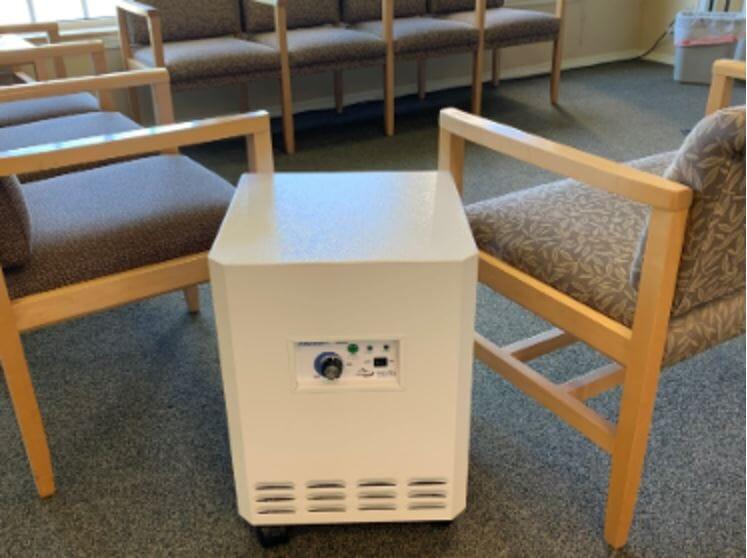 HEPA UV Purifier is perfect for sitting rooms in a hospital environment