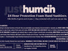 JUSTHUMAN 24 HOUR PROTECTION FOAM HAND SANITIZER-10ml- Just Human 24 Hour Protection Foam Hand Sanitizer - 8oz -24-hour hand sanitizers are USFDA registered and made in USA