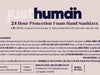 JUSTHUMAN 24 HOUR PROTECTION FOAM HAND SANITIZER-10ml specifications- is an alcohol-free foam hand sanitizer that kills 99.9%
