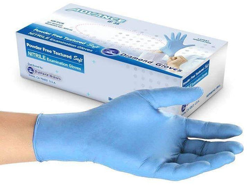 Diamond Blue 3.5 mil Nitrile Exam Glove, Case of 1000 pcs (MG-D235) Gloves Diamond 