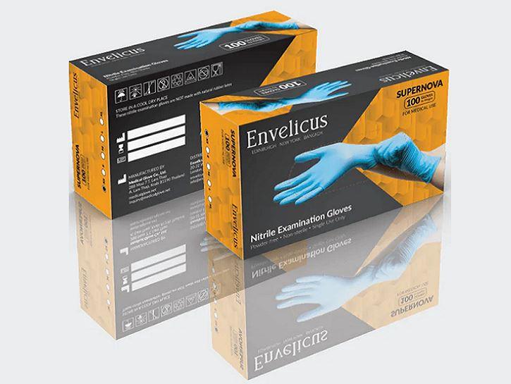 Envelicus Supernova Blue Nitrile Exam Glove, CASE OF 1000 PCS. (MG-E24) Gloves Envelicus 