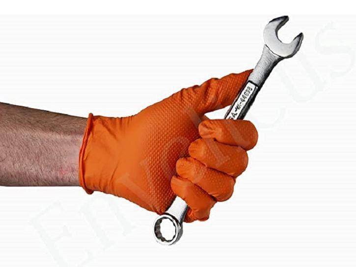 Envelicus Novaguard Orange 8 mil Nitrile Industrial Glove, Case of