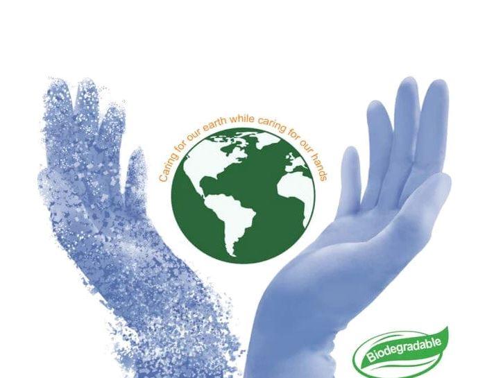 Medispo Bio-Nitrile Biodegradable Exam Gloves, Case of 1000 pcs. (MG-M2BiLB) Gloves Medispo 