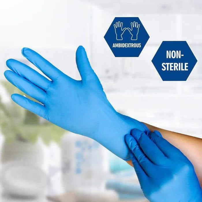 Josen 5 Mil Blue Nitrile Examination Glove, Case of 1000 pcs. (MG-J24) Gloves VizoCare 