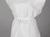 TIDI- CHOICE EXAM GOWNS- PEDIATRIC GOWN, TISSUE/POLY/TISSUE, FRONT OR BACK OPENING- 21" X 36" Tidi White 