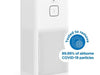 The Medify Air MA-50 uses H13 True HEPA filter with three levels of filtration to catch and remove allergens, pet dander, and more