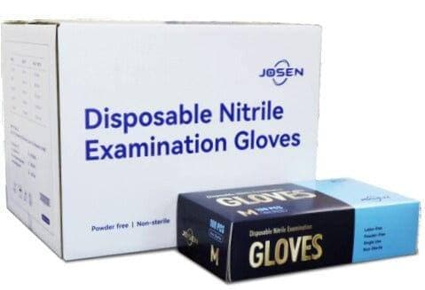 Josen 5 Mil Blue Nitrile Examination Glove, Case of 1000 pcs. (MG-J24) Gloves VizoCare 