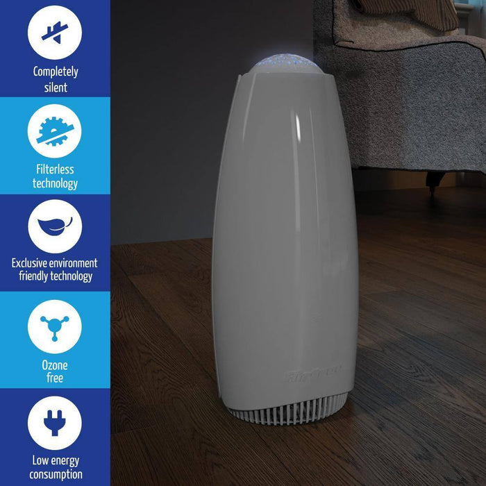 Airfree Babyair incorporates a smooth, adjustable, blue night light. Airfree's patented Thermodynamic TSS Technology destroys mould, dust mites, bacteria