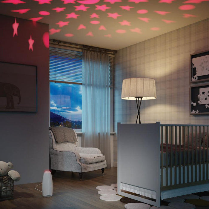  Babyair is Airfree's newest model for silently purifying the air in rooms up to 40m³. The optional Babyair lightshow also offers a unique star