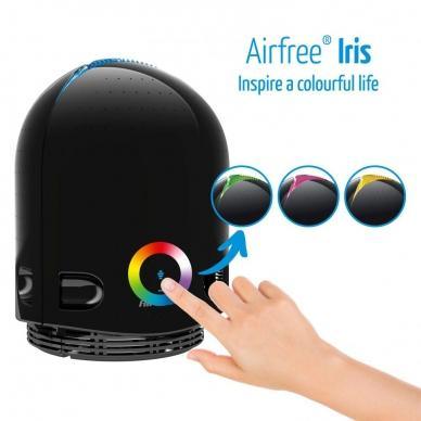 airfree iris 3000 silent filterless air purifier and color changing nightlight
