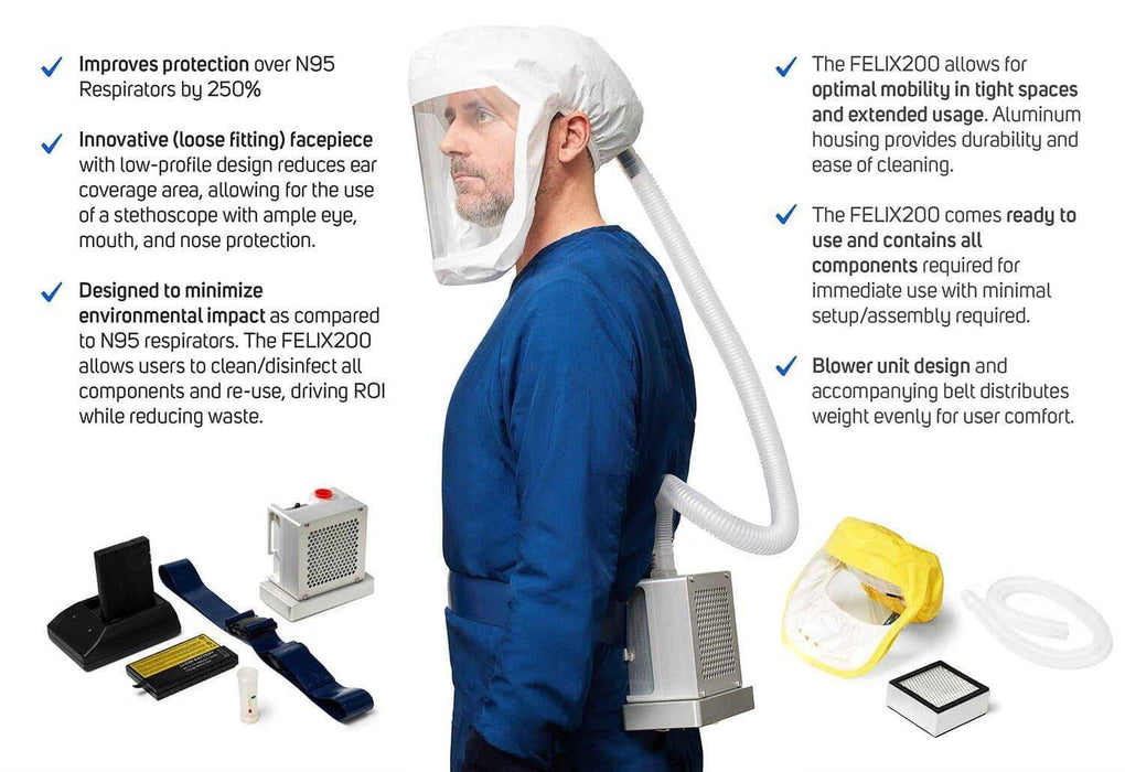 American PAPR - FELIX200 PAPR Unit Face Protection American PAPR 
