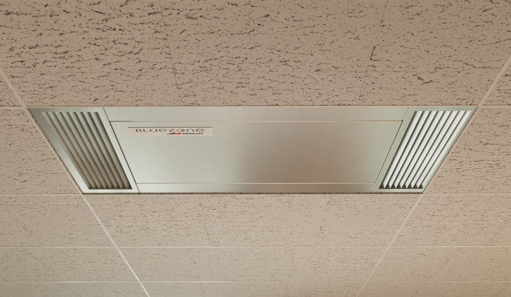 Bluezone - Ceiling Mount Kit: Designed to fit in standard 2' x 4' ceiling tile systems to destroys up to 99.9995% of airborne infectious aerosols 