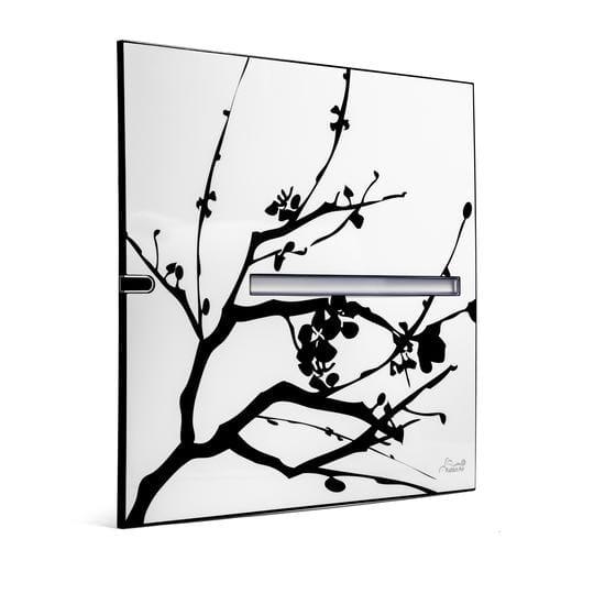 Rabbit Air - MinusA2 Artists Series Front Panel- White- Black / Cherry Blossom