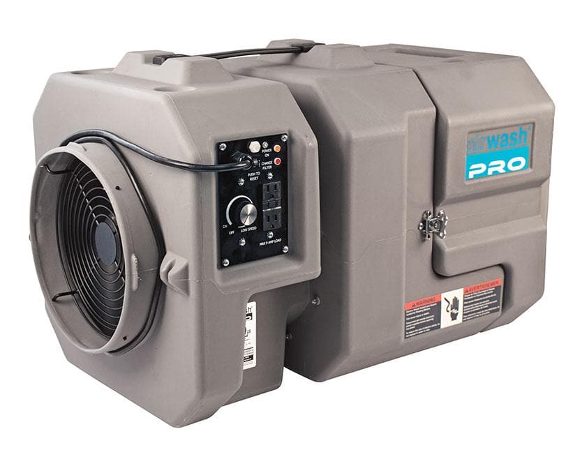 AirWash Multi-Pro 'Air Scrubber' - 120v with HEPA Air Purifier Amaircare  warehouse air filtration system, Amaircare Airwash MultiPro BOSS Heavy Duty Portable HEPA Air Scrubber Focus Strong Particulates and optional Light VOCs,